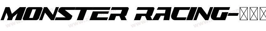 MONSTER RACING字体转换